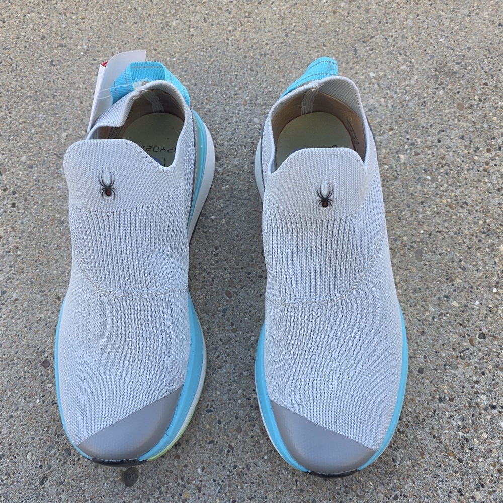 SPYDER Women's Gray and Blue Slip-On Sneakers Size 7.5 - Picture 2 of 11